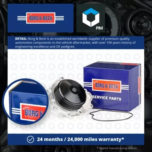 Water Pump fits MERCEDES C250 2.2D 2008 on Coolant B&B 6512000300 6512001101 New Parts