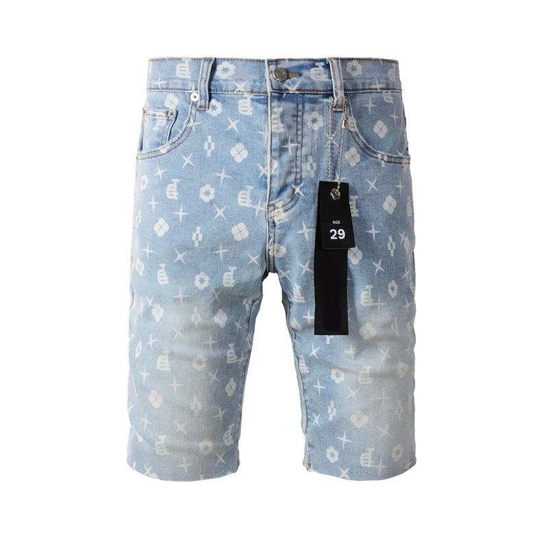 Purple Fashion Jeans 5089