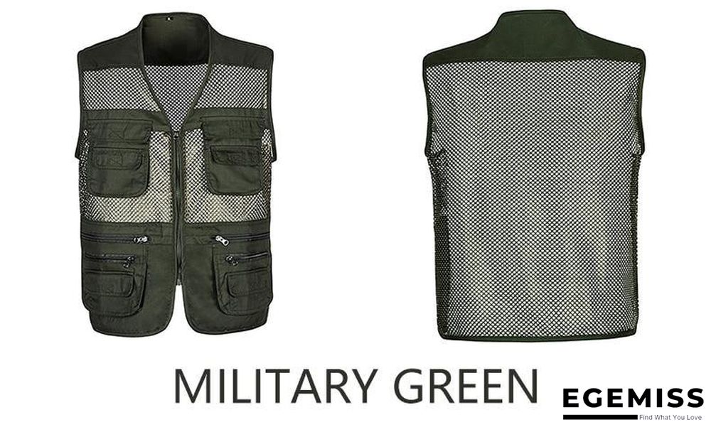 Men Multi-Pocket Classic Waistcoat Male Sleeveless Unloading Solid Coat Work Vest Tactical Masculino Jacket | EGEMISS
