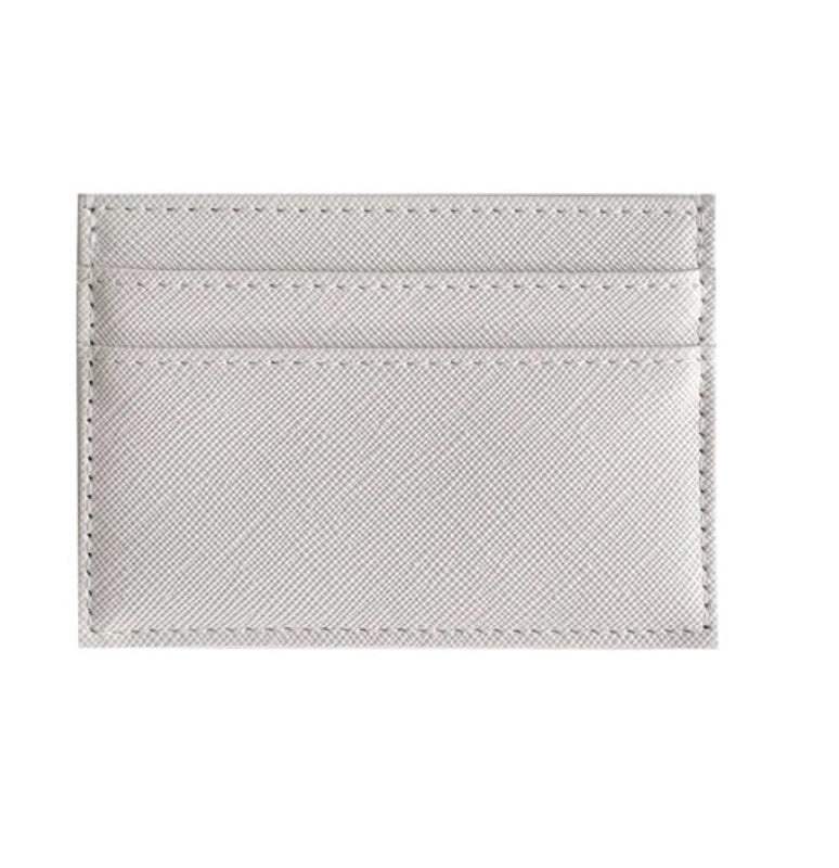 Unisex Solid Color Pu Leather Open Card Holders