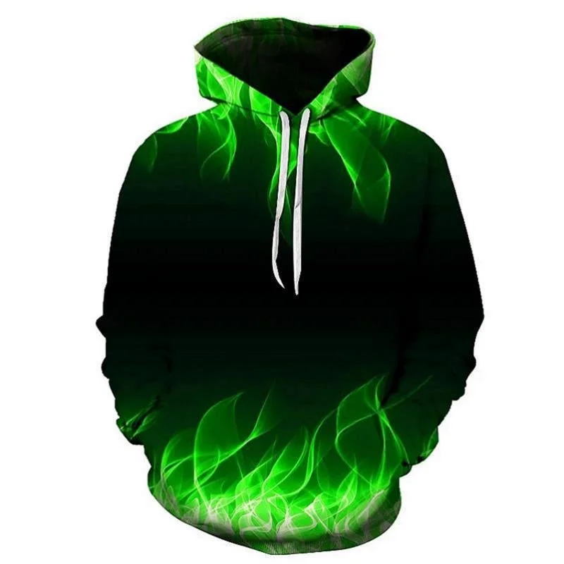 Men's Sweatshirt Swirl Print 3D Design Trend Hoodie