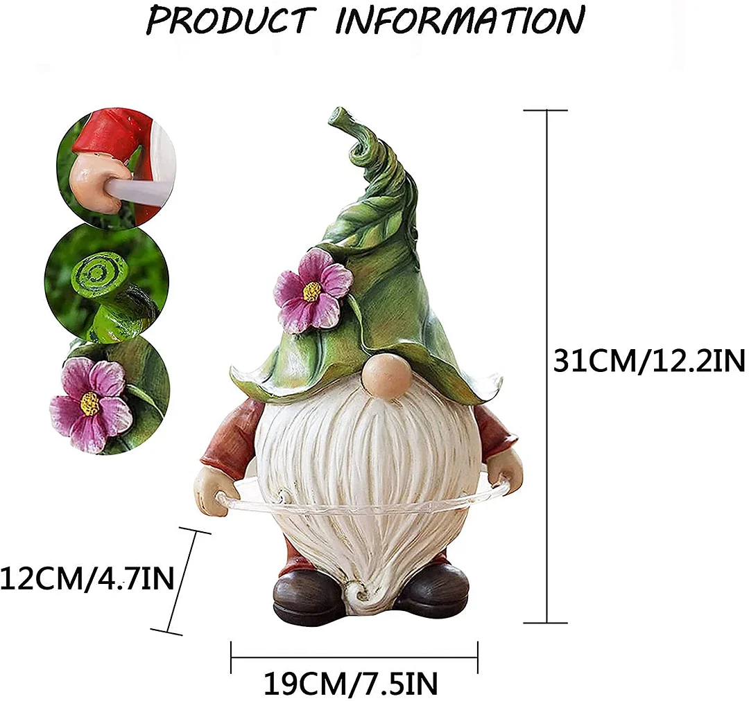 Solar Hula Hoop Garden Gnome