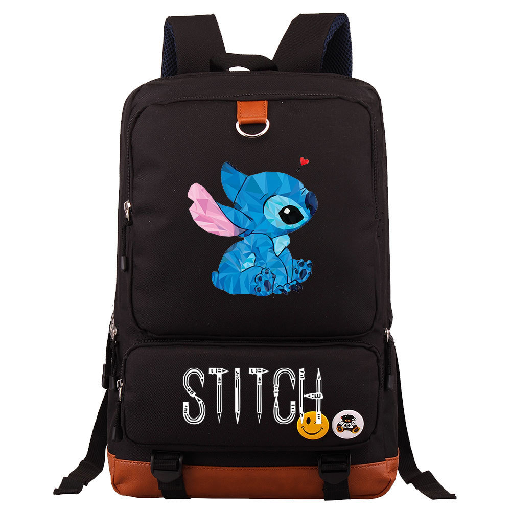 Lilo & Stitch Large Capacity Square Backpack - Fits 15-Inch Laptop - Perfect for School-Mayoulove