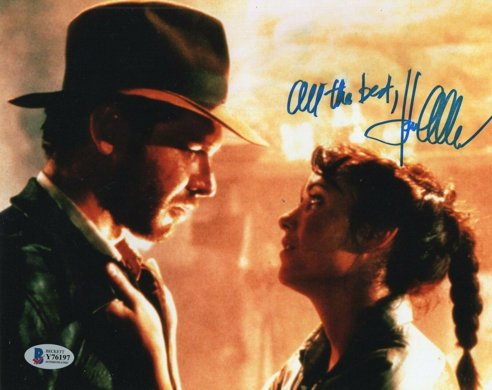 Karen Allen Signed Indiana Jones Raiders 8x10 Photo Poster painting w/Beckett COA Y76197