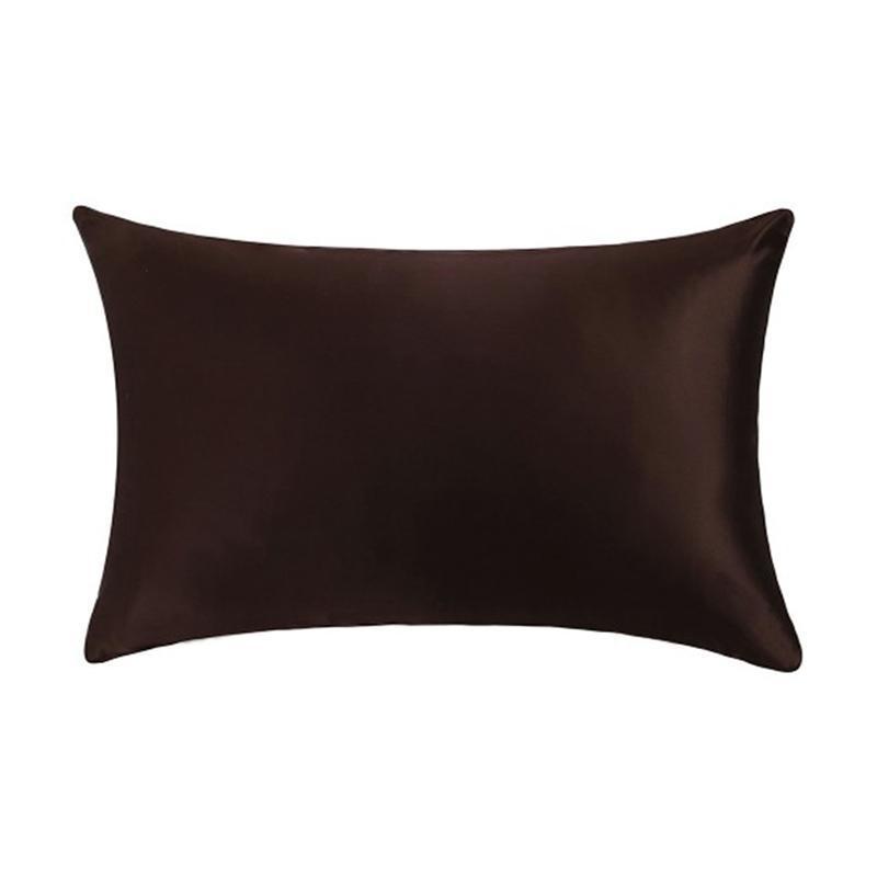 22 Momme Both Sides In Mulberry Silk Pillowcase Chocolate