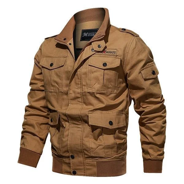 Cotton Jacket Men Ma-1 Style Army Jackets Multi Pocket Men's Bomber Jackets Plus Size M-6Xl | IFYHOME