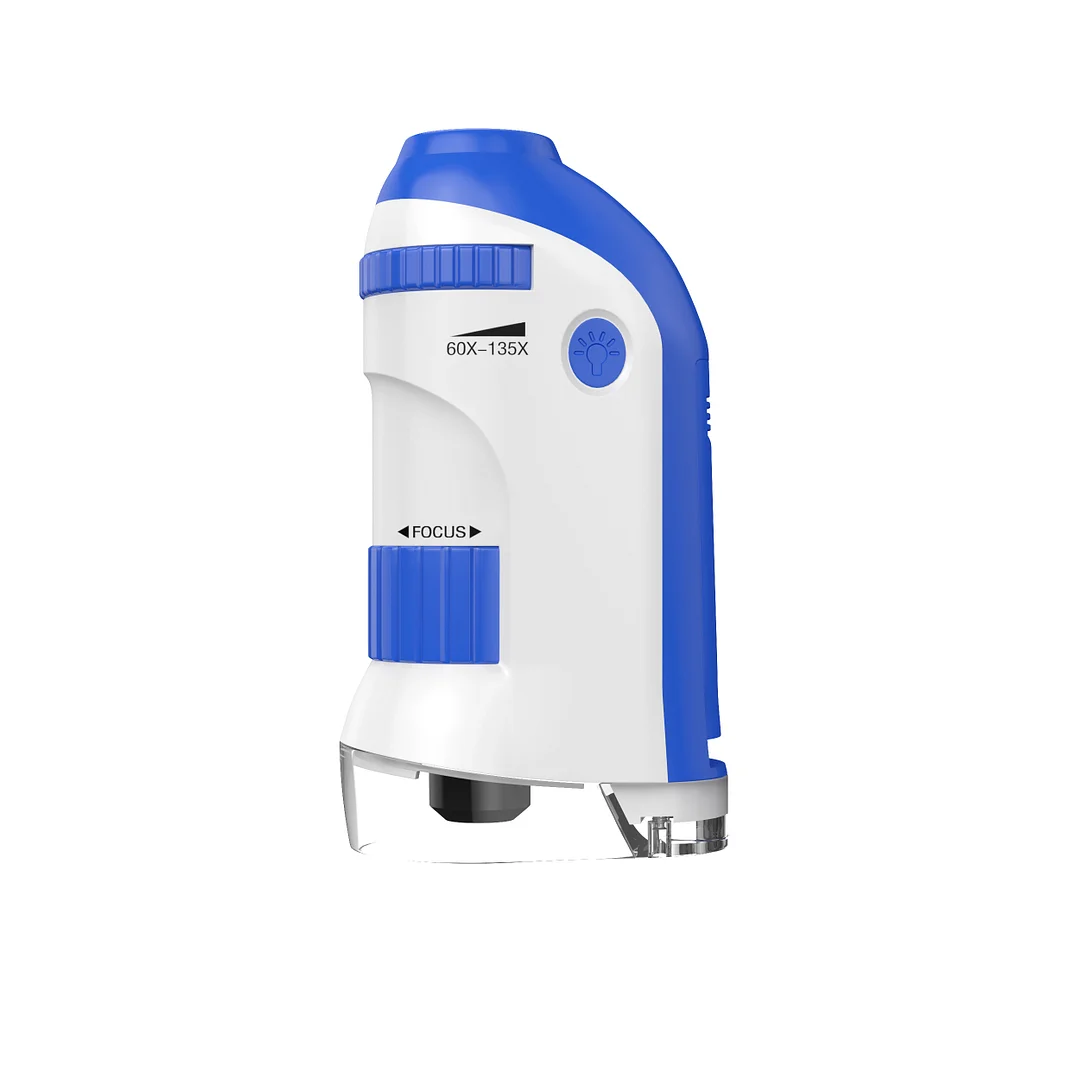 BEBANG Kids Microscope, 60X-135X Handheld Portable Mini Microscope for Study