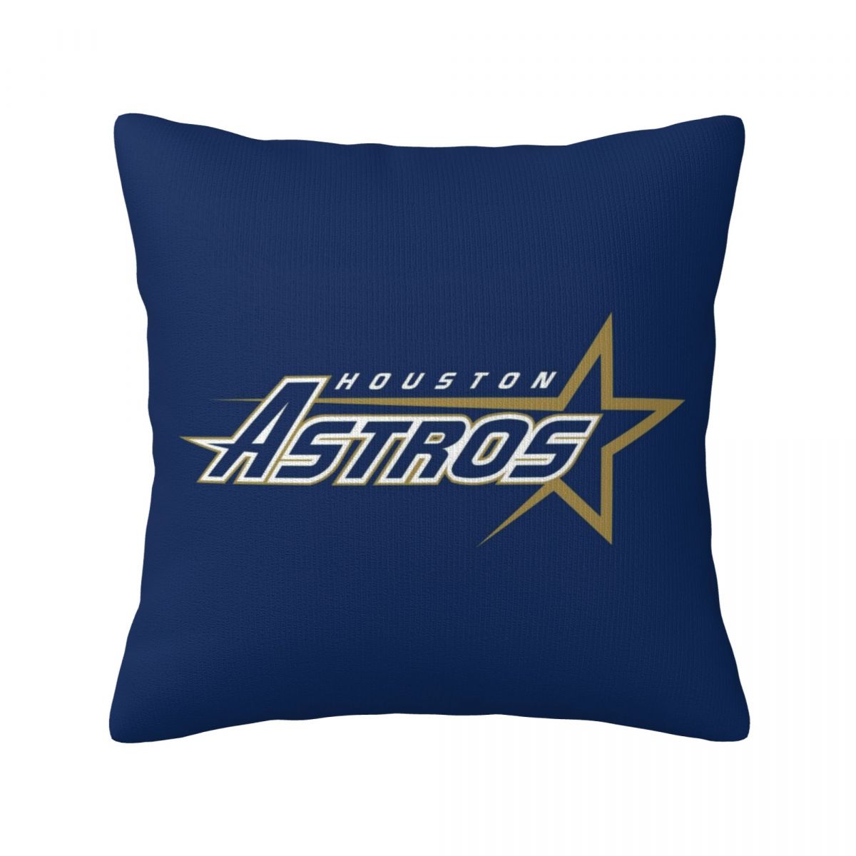 Houston Astros Gold And Blue Star Short Plush Cushion for Home Decor
