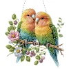 (US Only)Acrylic 2D Flat DIY Birds Hanging Diamond Art Kits Wall Door Decoration