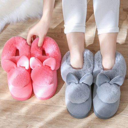 4 Colors Kawaii Fluffy Bunny Slippers SP1710789