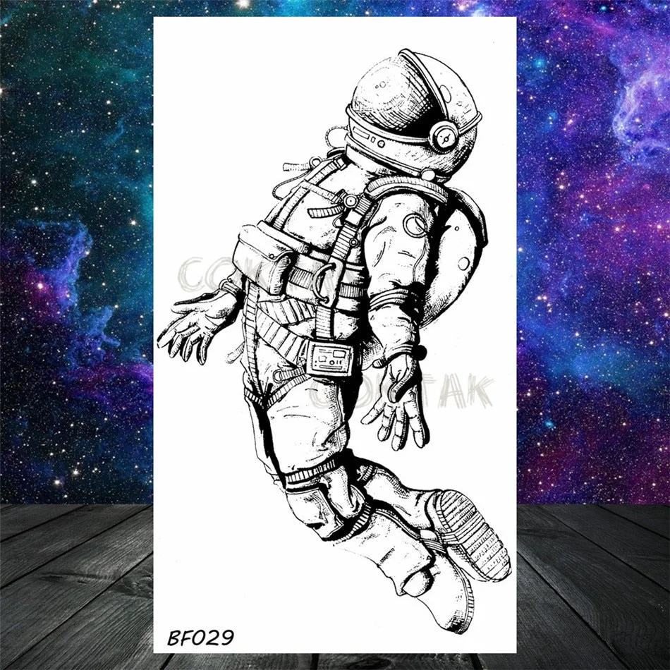 Lovely Small Planets Temporary Tattoos Realistic Sheets Body Art Arm Tattoos Paper For Adult Kids Fake Waterpoof Tattoo Sticker