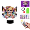 Schmetterling Bär Nachtlicht doppelseitig - 5d DIY Bastellampe