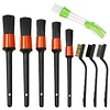 Mdvora Car Detailing Brush Set, 9pcs Car Detailing Kit for Cleaning Car Air Vents, Engine Bays, Dashboard, Wheels, Leather (9pcs)