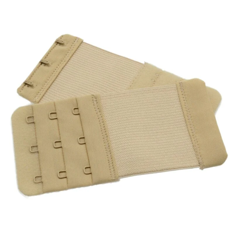 3PCS Bra Extender 2/3/4 Hooks Women Elastic Bra Extension Strap Hook Clip Intimates Adjustable Lengthened Buckle Bra Accessories