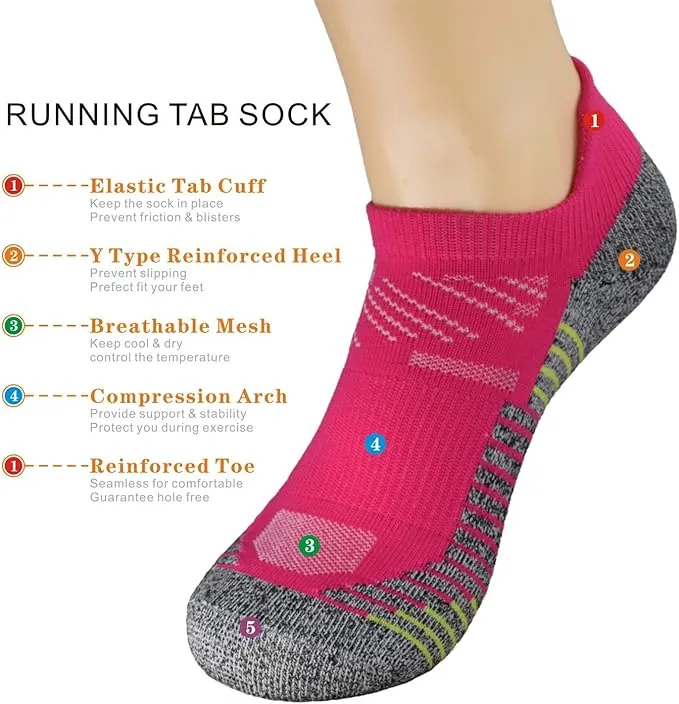 Color Block Breathable Mesh Elastic Tab Cuff Socks