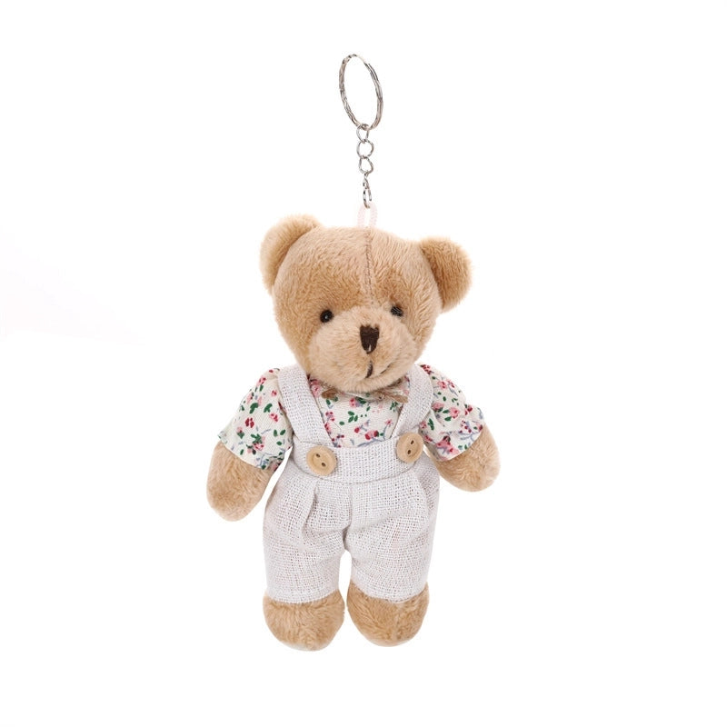 Cute Bear PP Cotton Unisex Bag Pendant Keychain