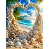 Diamond Painting -DIY Round Drill Heart Seaside Arch