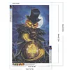 (40*60cm)Halloween Pumpkin Skeleton - Full Round Drill Diamond Painting