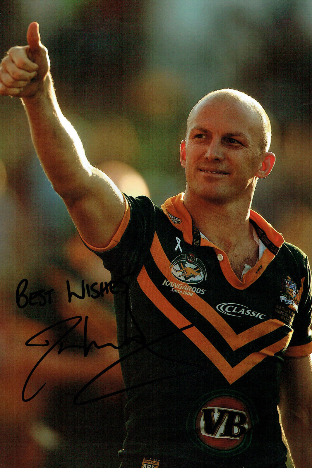 Darren LOCKYER Signed Autograph RARE Rugby Photo Poster painting AFTAL COA Australia World Cup