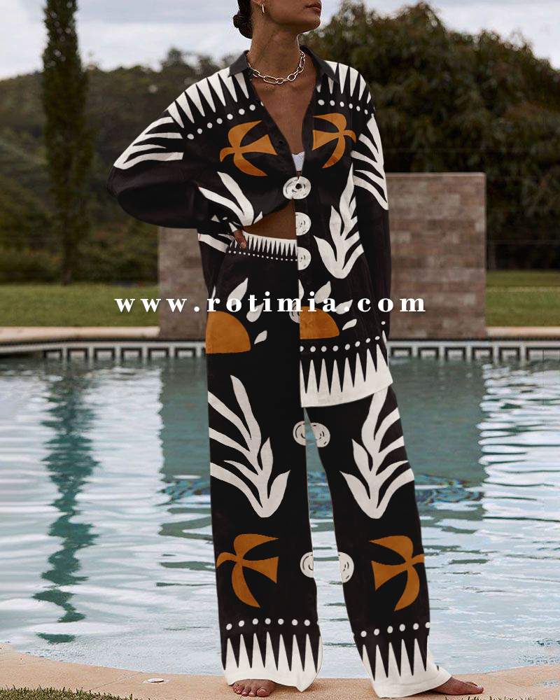 Rotimia Exotic print two-piece set