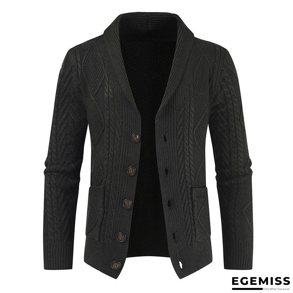 Men's Twisted Blossom Shirt Knitted Coat | EGEMISS