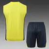 2025/2026 Real Madrid Pre-Match Training Yellow Vest+Shorts Football1:1 Thai Quality