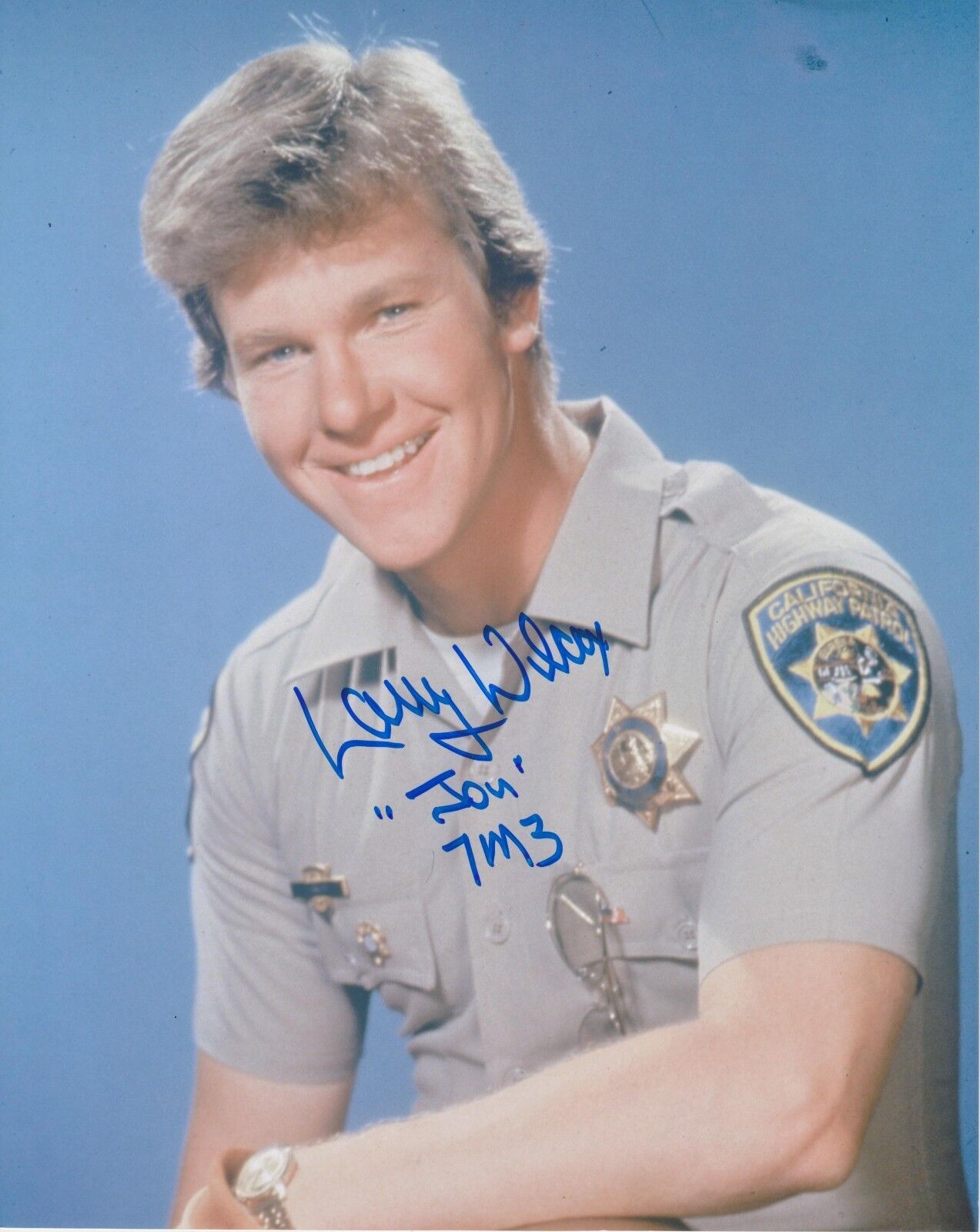 Larry Wilcox Signed 8x10 Photo Poster painting - CHiPs TV SERIES - RARE!!!