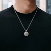 【Rotating Gold Coin】Sterling Silver Pixiu Pendant Necklace for Men - Original Design