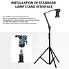 Aluminum Alloy Cantilever Bracket Camera Tablet Mobile Phone Fixed Bracket 360 Degree Rotation Adjustment Shooting Live Metal Support Frame