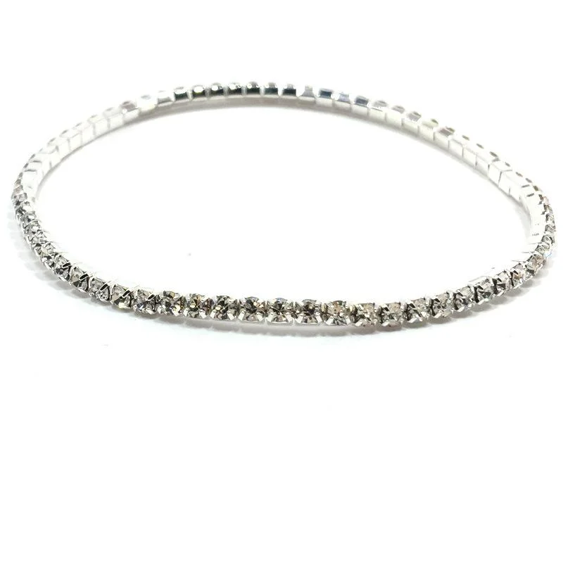 Chic Shining Rhinestone Multi Color Anklet Chain Accessory