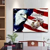 Diamond Painting -DIY Full Square Drill Flag Eagle