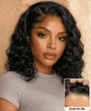 Glueless Loose Wavy Bob 150% High Density Drawstring Hair Wig For Beginners