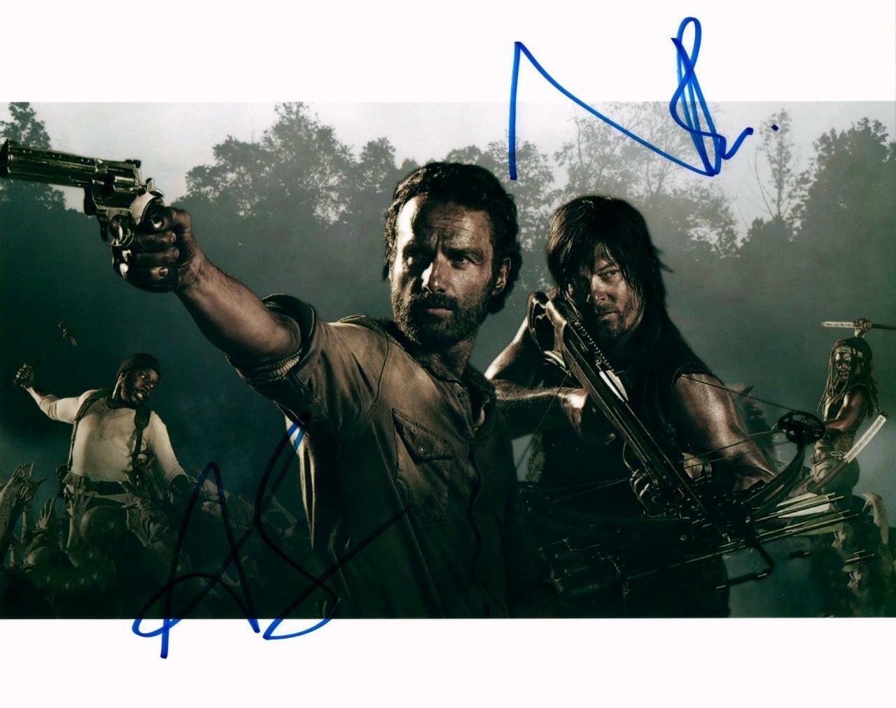 Norman Reedus Andrew Lincoln signed 8x10 Photo Poster painting Picture autographed with COA