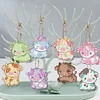 8Pcs DIY Calf Double Sided Special Shaped Diamond Painting Keychains