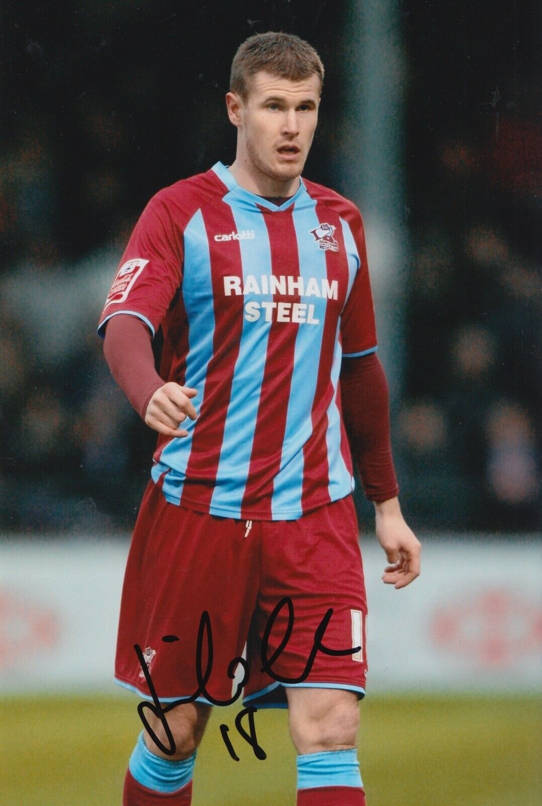 Michael O'Connor Hand Signed 12x8 Photo Poster painting - Scunthorpe United Autograph 1.