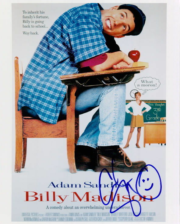 Adam Sandler (Billy Madison) in-person signed 8x10 Photo Poster painting