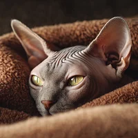 Sphynx Cat Curled - Diamond Painting