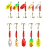5pcs Metal Spoon Spinner Fishing Lure with Tackle Box Fishing Wobblers Hard Bait