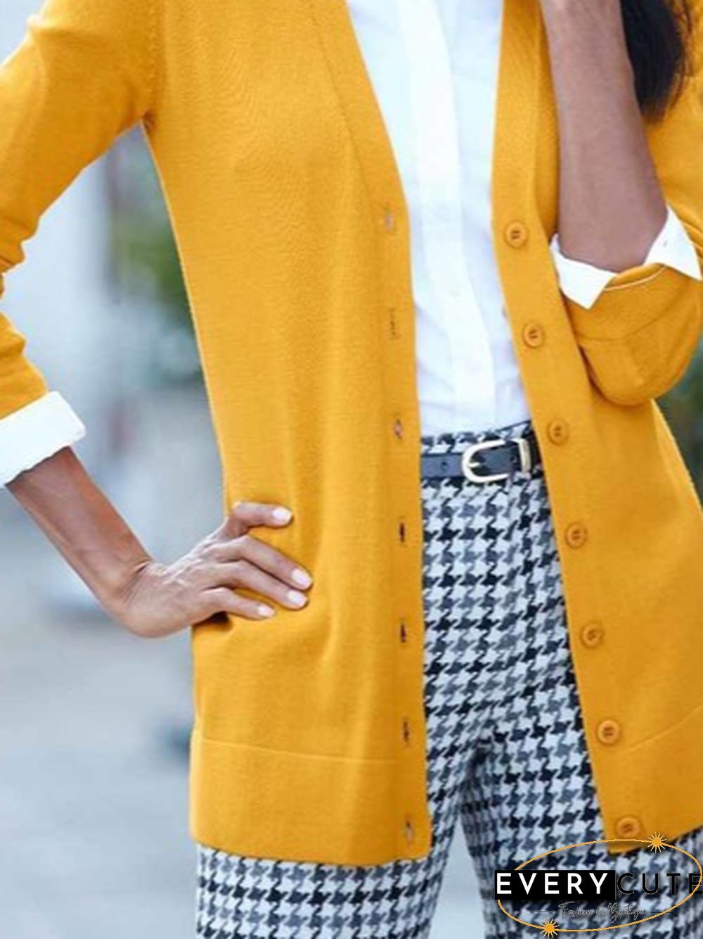 Women Casual Plain Autumn Knitted Micro-Elasticity Daily Long sleeve Regular Regular Sweater coat