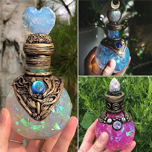 Magic Moon Potion Bottle-Mermaid Glitter Decoration