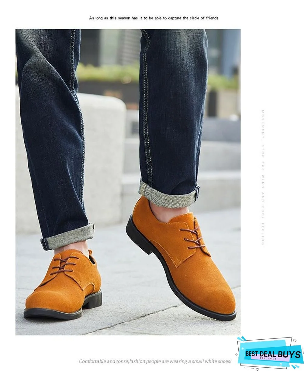 Men British Style Breathable Formal Leisure Flats Shoes