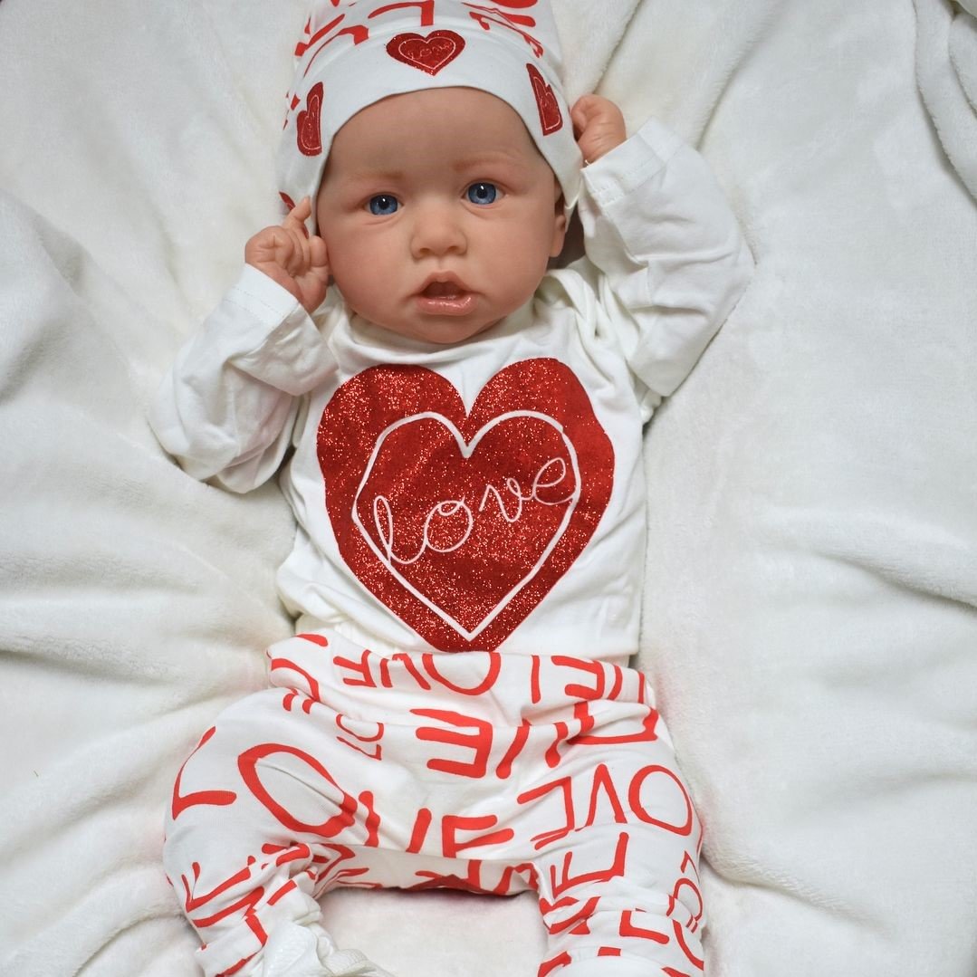 [Christmas Specials]20" Truly Look Real Silicone Vinyl Reborn Baby Girl Ethel,With Heartbeat💖 & Sound🔊