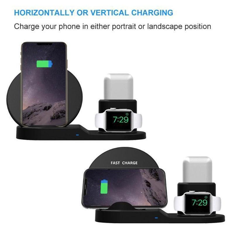 3 in 1 iphone wireless charging station