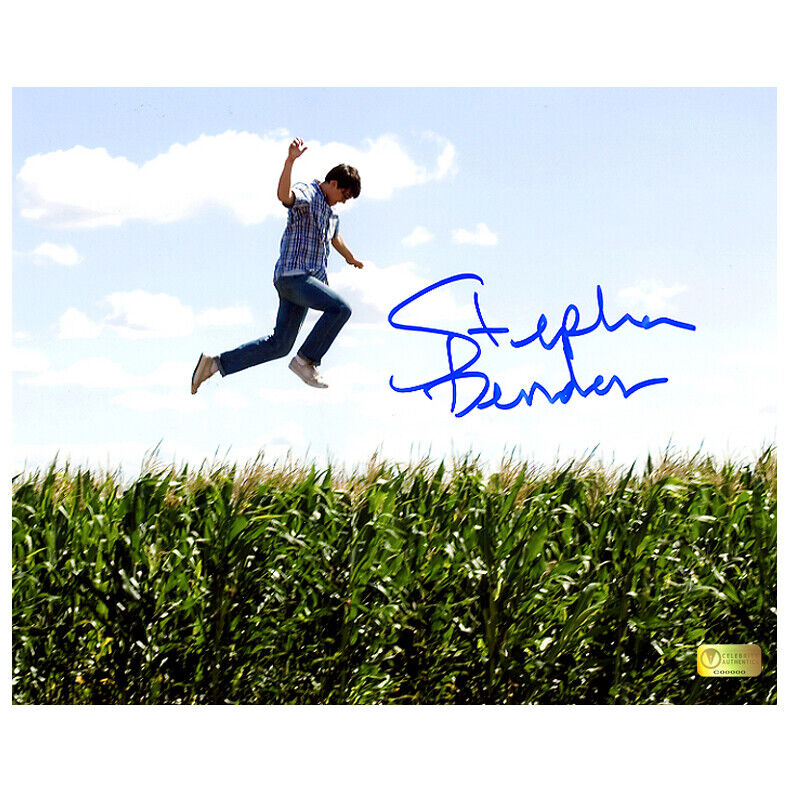 Stephan Bender Autographed Superman Returns Jump 8x10 Photo Poster painting