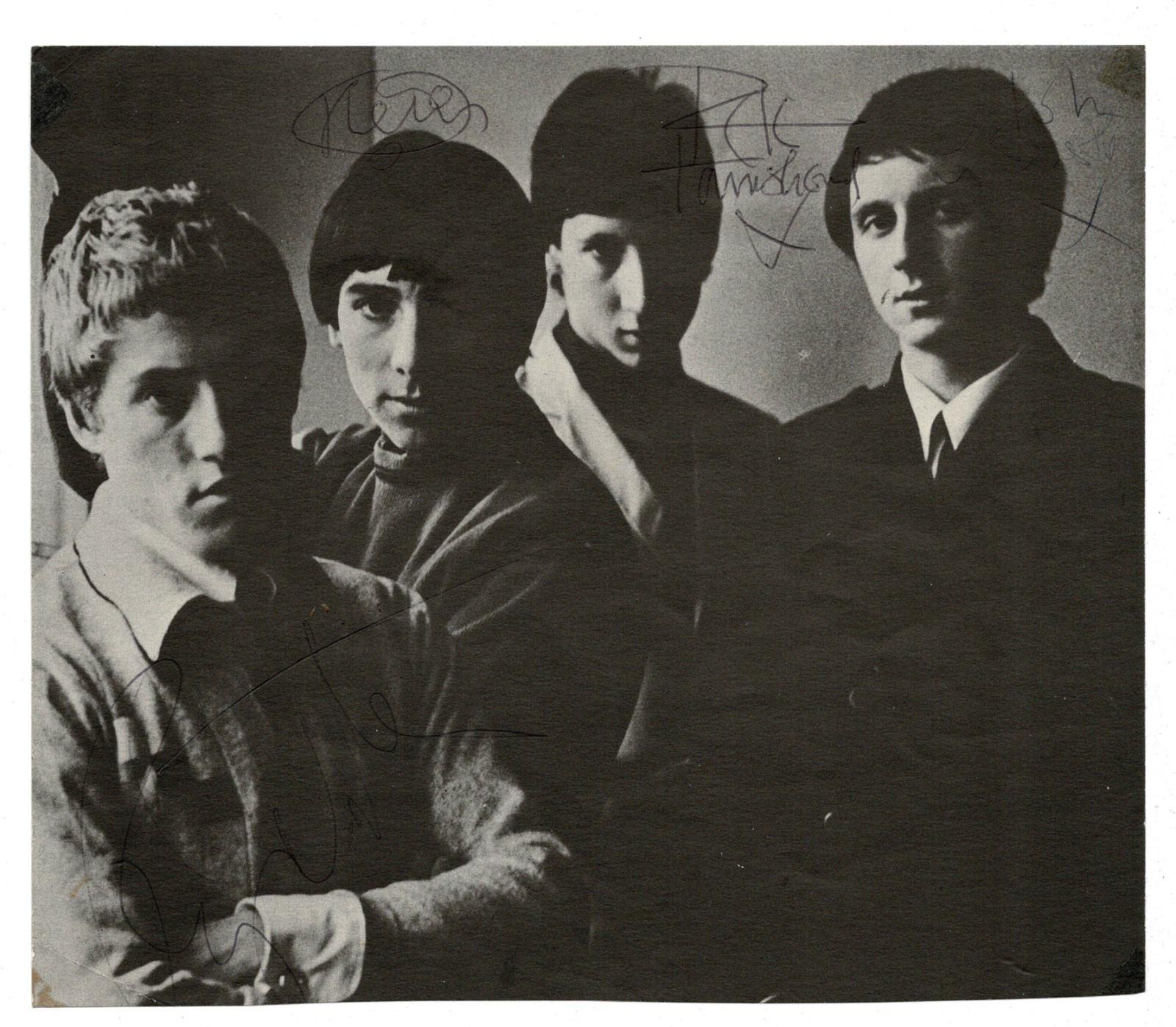 The Who band signed autographed promotional card Photo Poster painting! Tracks LOA! 15180