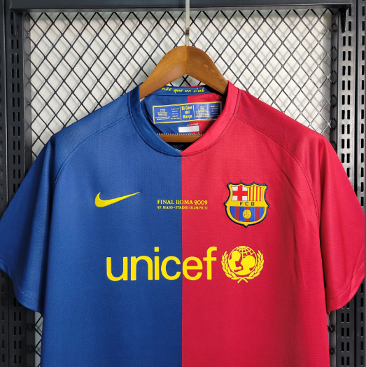Retro 08-09 Barcelona Home Football Shirt Thai Quality