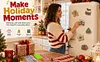 6PCS Sweet Gingerbread DIY Pearl Diamond Painting Christmas Fridge Magnets, Sparkling Rhinestone Refrigerator Magnet Craft Kit for Home Decor & Gifts