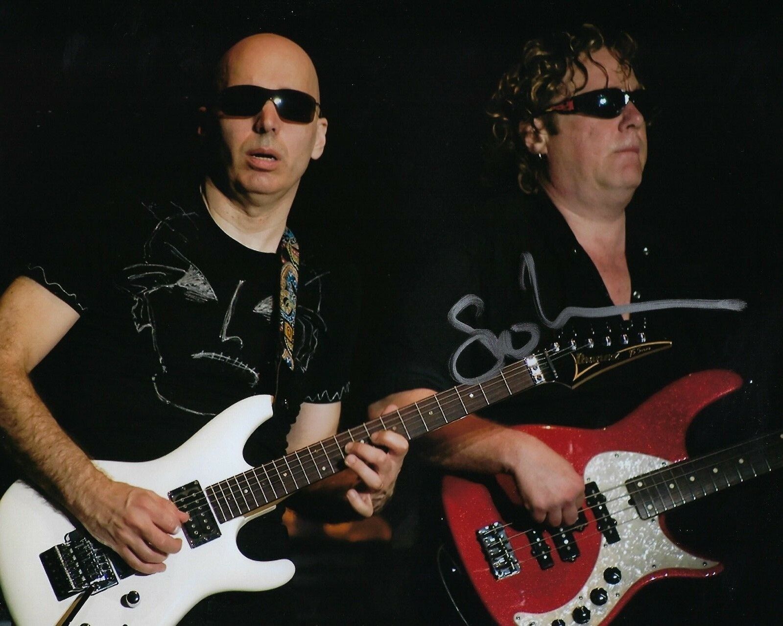 GFA Joe Satriani's Bassist * STUART HAMM * Signed 8x10 Photo Poster painting PROOF S5 COA