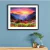 Sunrise In The Mountains  | Full Round Diamond Painting Kits