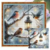 (Multi-Style) Bird And Lamp-11CT Stamped Cross Stitch 50*50cm/19.69*19.69in